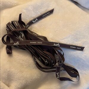 Hermes Brown Ribbon